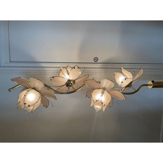 Image 1 of Italiaanse vintage vloerlamp met lotusbloem, 1970