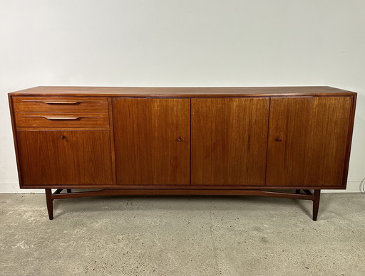 Scandinavisch Zwitsers teak dressoir 1960