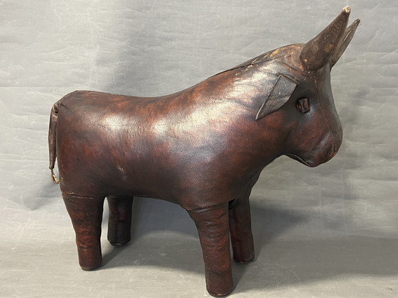 Image 1 of Dimitri Omersa, Leren Stier Voor Liberty Londen, Circa 1965. Vintage