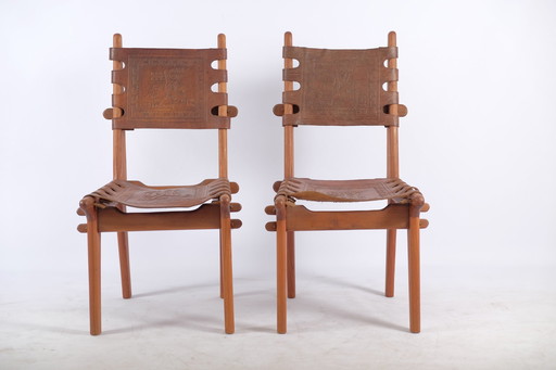 2x Mid-Century eetkamerstoelen van Angel I. Pazmino