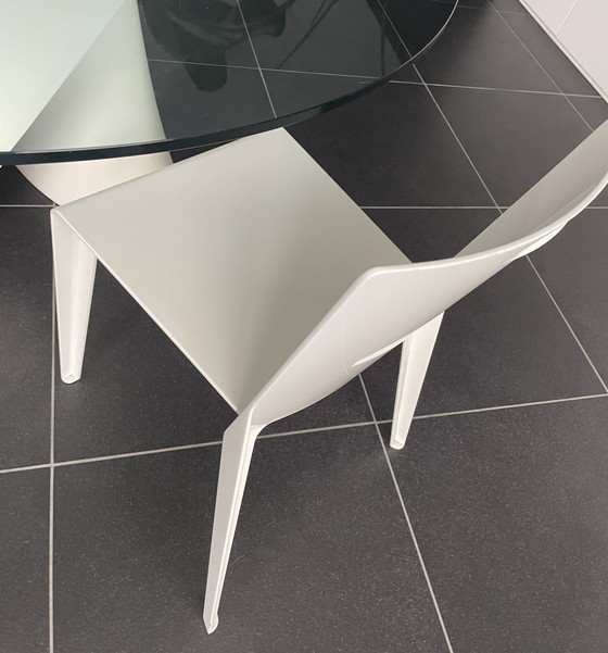 Image 1 of Mdf Italia S Table + 6 Bijpassende Stoelen