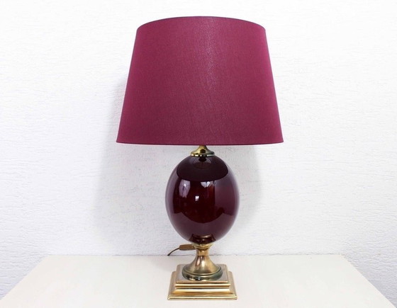 Image 1 of Le Dauphin Tafellamp Frankrijk 70S Eierlamp