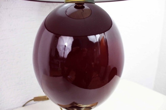 Image 1 of Le Dauphin Tafellamp Frankrijk 70S Eierlamp