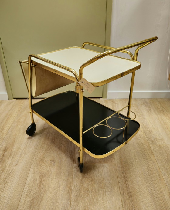 Image 1 of Vintage Serveerwagen Fifties Trolley Drankenwagen