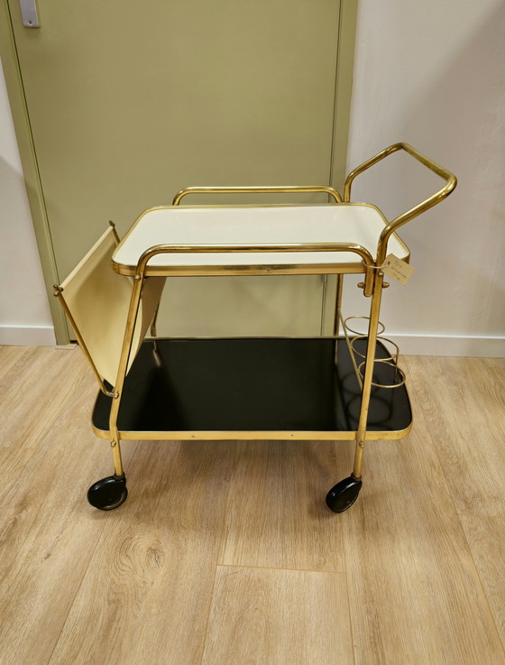 Image 1 of Vintage Serveerwagen Fifties Trolley Drankenwagen