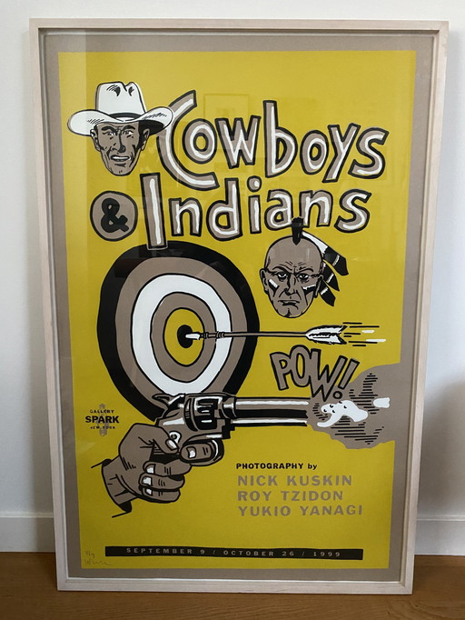 Cowboys&Indians Poster Gallery Spark New York 1999 Fotografie