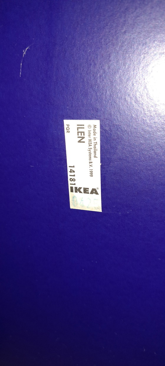 Image 1 of Ikea Ilen nachtkastje/tv kastje 1999 blauw