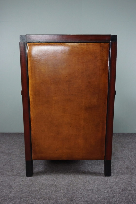 Image 1 of Schapenleren Art Deco fauteuil