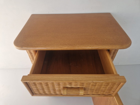 Image 1 of Vintage Boho Rotan Kast