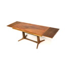Vintage uitschuifbare eettafel