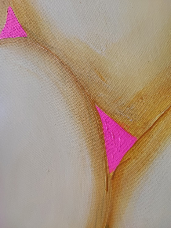 Image 1 of Kunstschilderij Gesigneerd T. G. Kellnberger Xxl Pop Art Deco