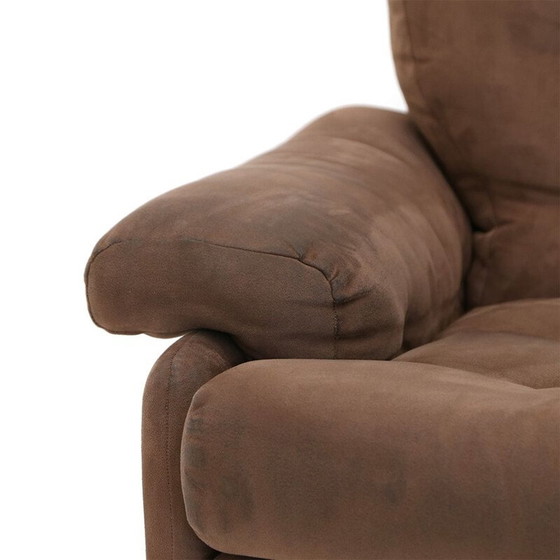 Image 1 of Paar vintage metalen gestoffeerde fauteuils "Coronado" van Tobia Scarpa voor B.B, 1960