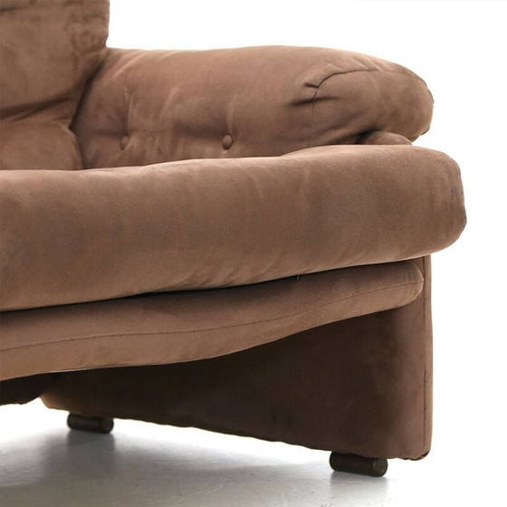 Image 1 of Paar vintage metalen gestoffeerde fauteuils "Coronado" van Tobia Scarpa voor B.B, 1960