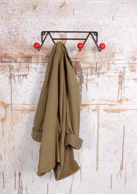 Image 1 of Red Coat Rack By Roger Feraud