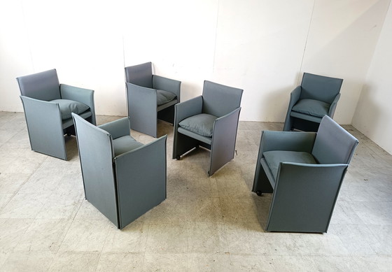 Image 1 of 6x Cassina 401 Break stoelen van Mario Bellini