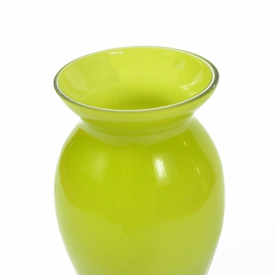 Image 1 of Vaas vintage en verre de Farbglashutte Lauscha Thüringen, Allemagne 1970