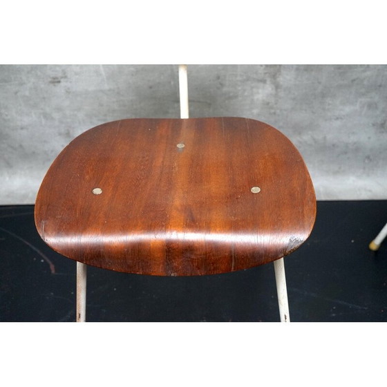 Image 1 of Paar vintage Se68 bijzetstoelen in teakhout van Egon Eiermann voor Wilde en Spieth, Duitsland