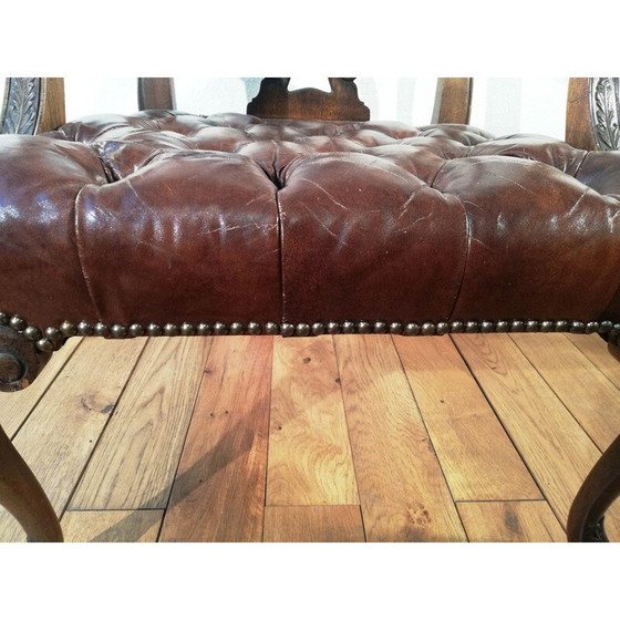 Image 1 of Vintage Engelse bureaustoel Chippendale