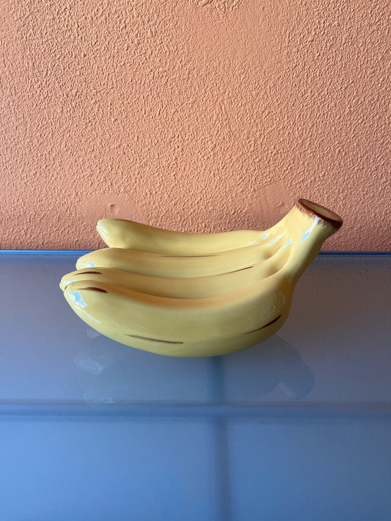 Image 1 of Vintage Ikea Zeldzame Kuperad Banaan Bananen Schaal