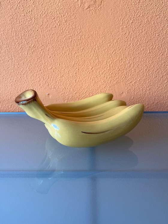 Image 1 of Vintage Ikea Zeldzame Kuperad Banaan Bananen Schaal