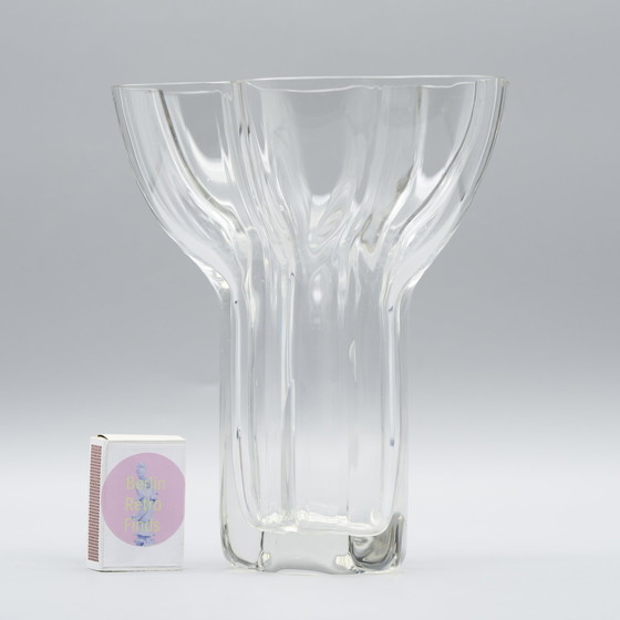 Image 1 of Zeldzame Tapio Wirkkala Ontworpen Rosenthal Satijn Glazen Vaas Model 470-20 CM MCM