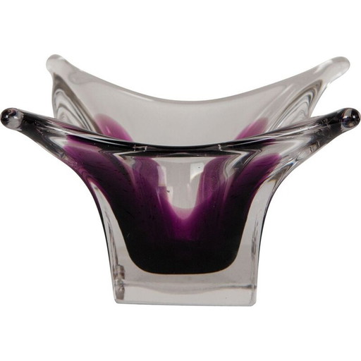 Vintage glazen Murano kom, Italië 1970