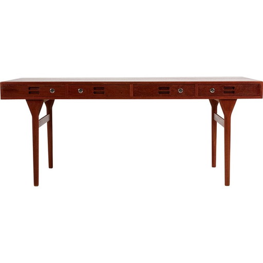 Vintage teakhouten bureau van Nanna Ditzel voor Søren Willadsen, jaren 1950