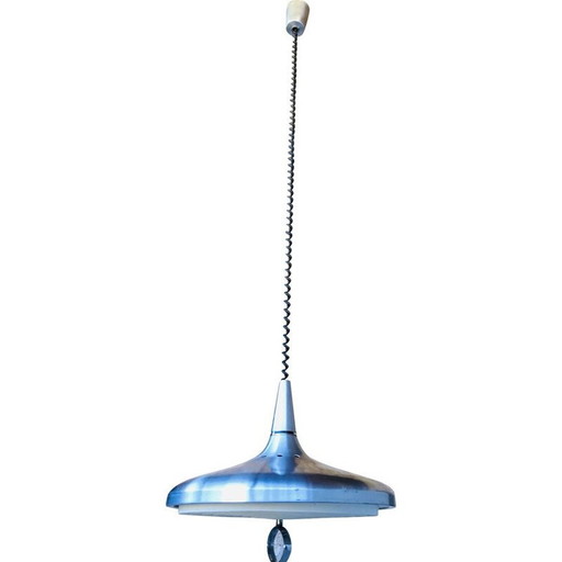 Vintage metalen hanglamp, 1970