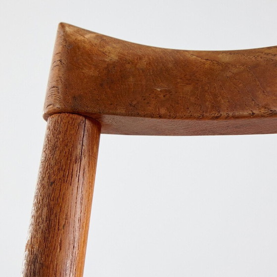 Image 1 of Set van 6 vintage teakhouten stoelen van Henning Sorensen voor Danex, Denemarken 1960