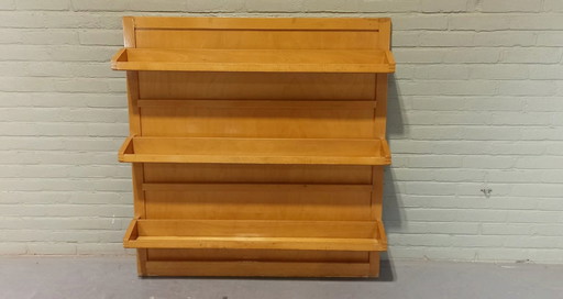 Vintage Houten Boekenrek Wandplanken