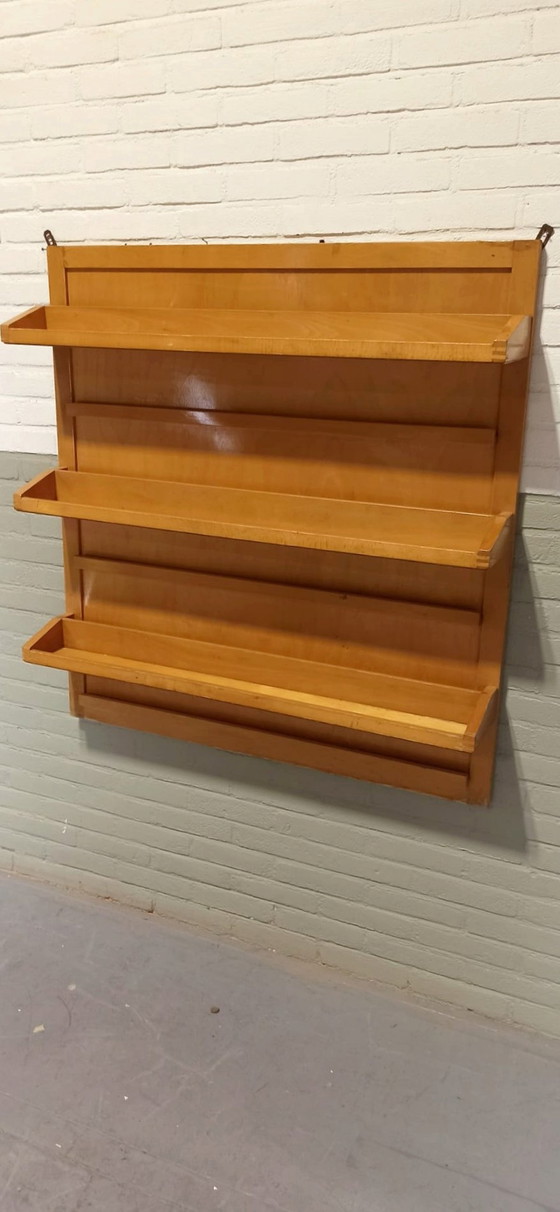 Image 1 of Vintage Houten Boekenrek Wandplanken