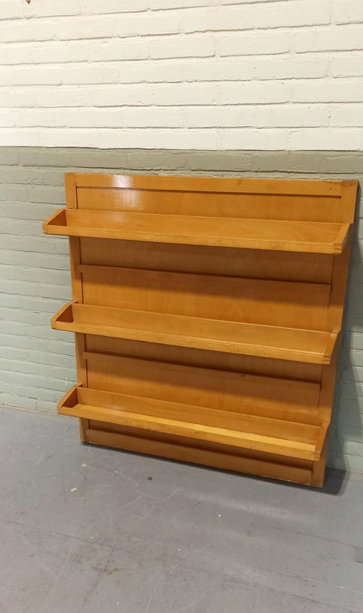 Vintage Houten Boekenrek Wandplanken