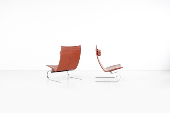 Image 1 of Pk20 Fauteuils Door Poul Kjaerhom Voor Fritz Hansen, Denemarken 1968.