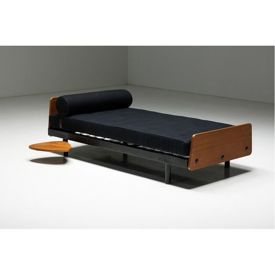 Image 1 of Vintage gelakt metalen daybed van Jean Prouvé, Frankrijk 1950