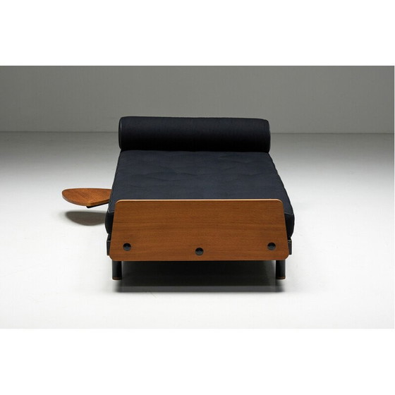 Image 1 of Vintage gelakt metalen daybed van Jean Prouvé, Frankrijk 1950