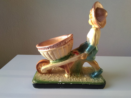 Image 1 of Arnova Art Deco Vintage Gipsen Beeld
