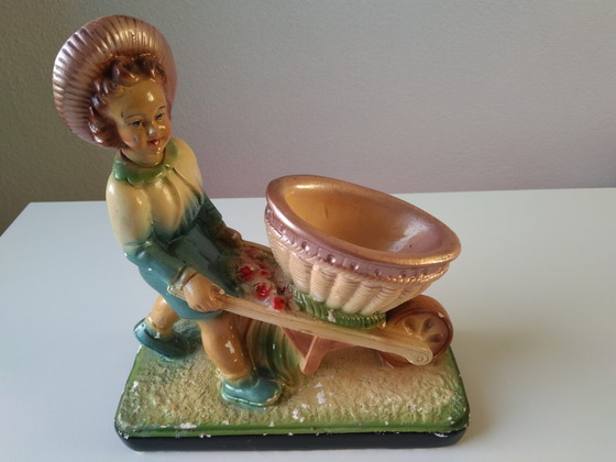 Image 1 of Arnova Art Deco Vintage Gipsen Beeld