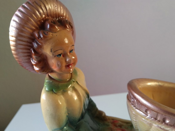 Image 1 of Arnova Art Deco Vintage Gipsen Beeld