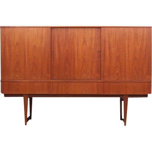 Vintage teakhouten highboard, Denemarken 1960