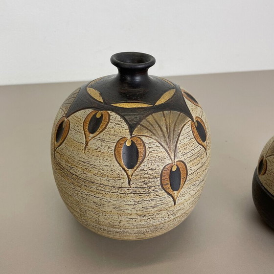 Image 1 of Paar vintage keramische bwols van Peter Müller voor Sgrafo Modern, Duitsland 1970