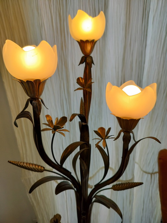 Image 1 of Jaren 70 Italiaanse Vloerlamp Korenaren 