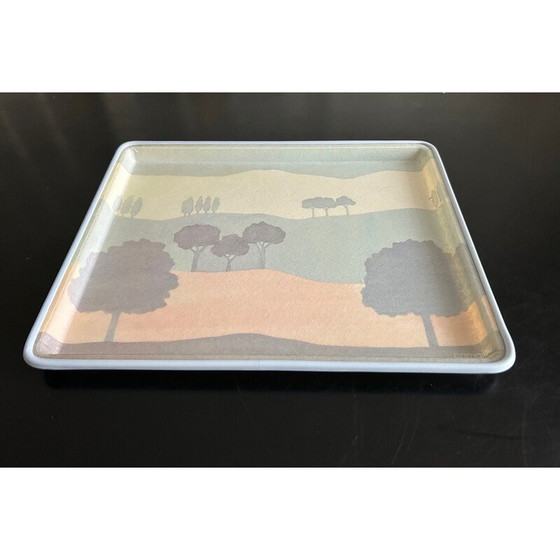 Image 1 of Vintage Camaieu glasvezel dienblad van Catherine Escalon, 1980