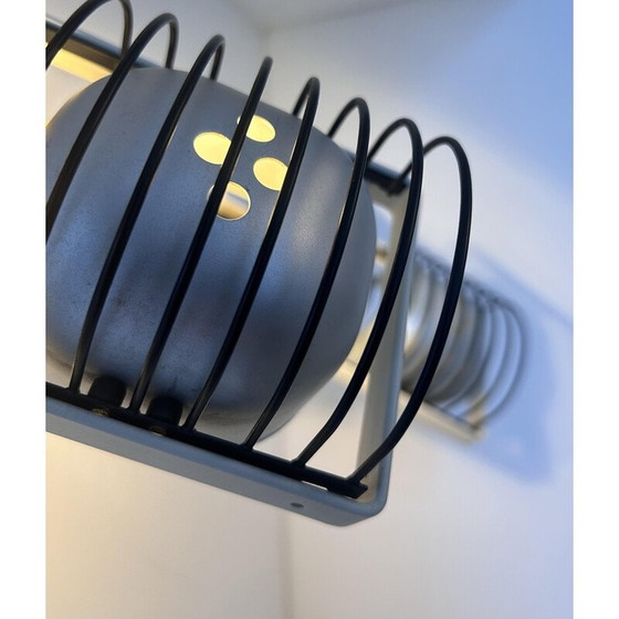 Image 1 of Paar vintage Sintesi verstelbare wandlampen in gelakt metaal en aluminium van Gismonti voor Artemide, Italië 1975