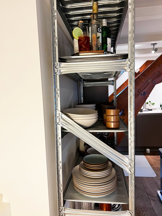 Image 1 of Italian Industrial Modular Shelving Unit 