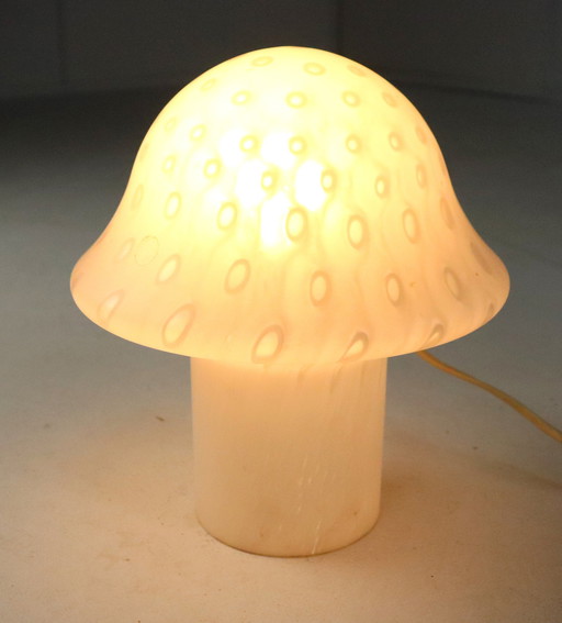 Peill & Putzler Mushroom Glazen Lamp Vintage
