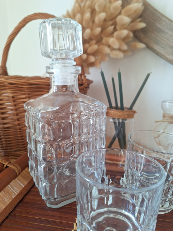 Image 1 of Vintage whisky karaf en glazen