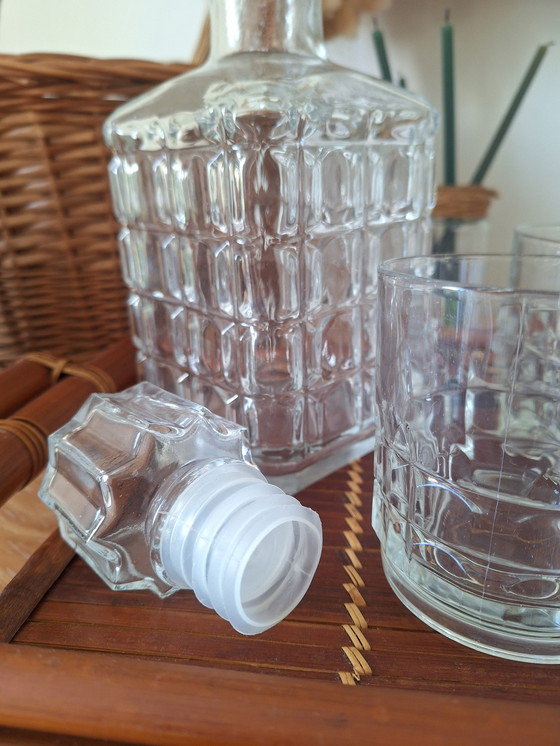 Image 1 of Vintage whisky karaf en glazen