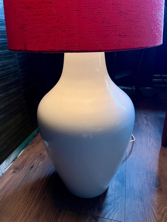 Image 1 of Space Age vloerlamp met keramische voet