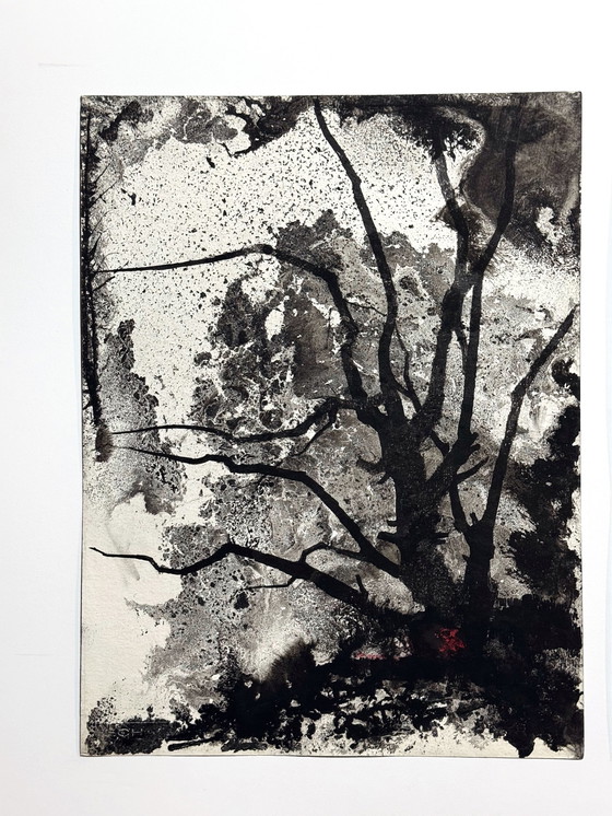 Image 1 of Inktcompositie (tweeluik) - Eugene Eechaut (1928-2019)