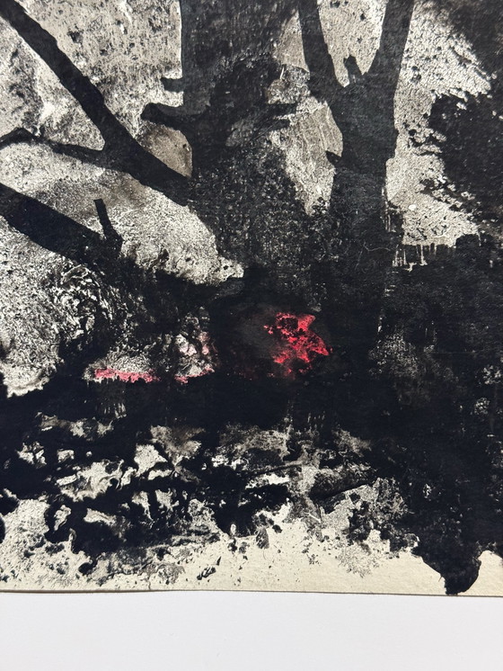 Image 1 of Inktcompositie (tweeluik) - Eugene Eechaut (1928-2019)